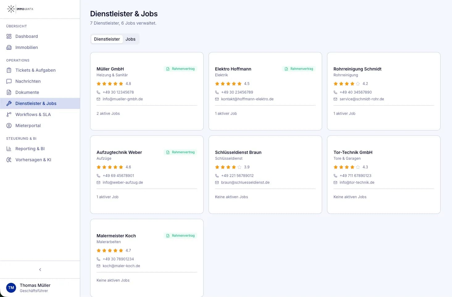 Service Providers & Jobs - Your Network at the Click of a Button